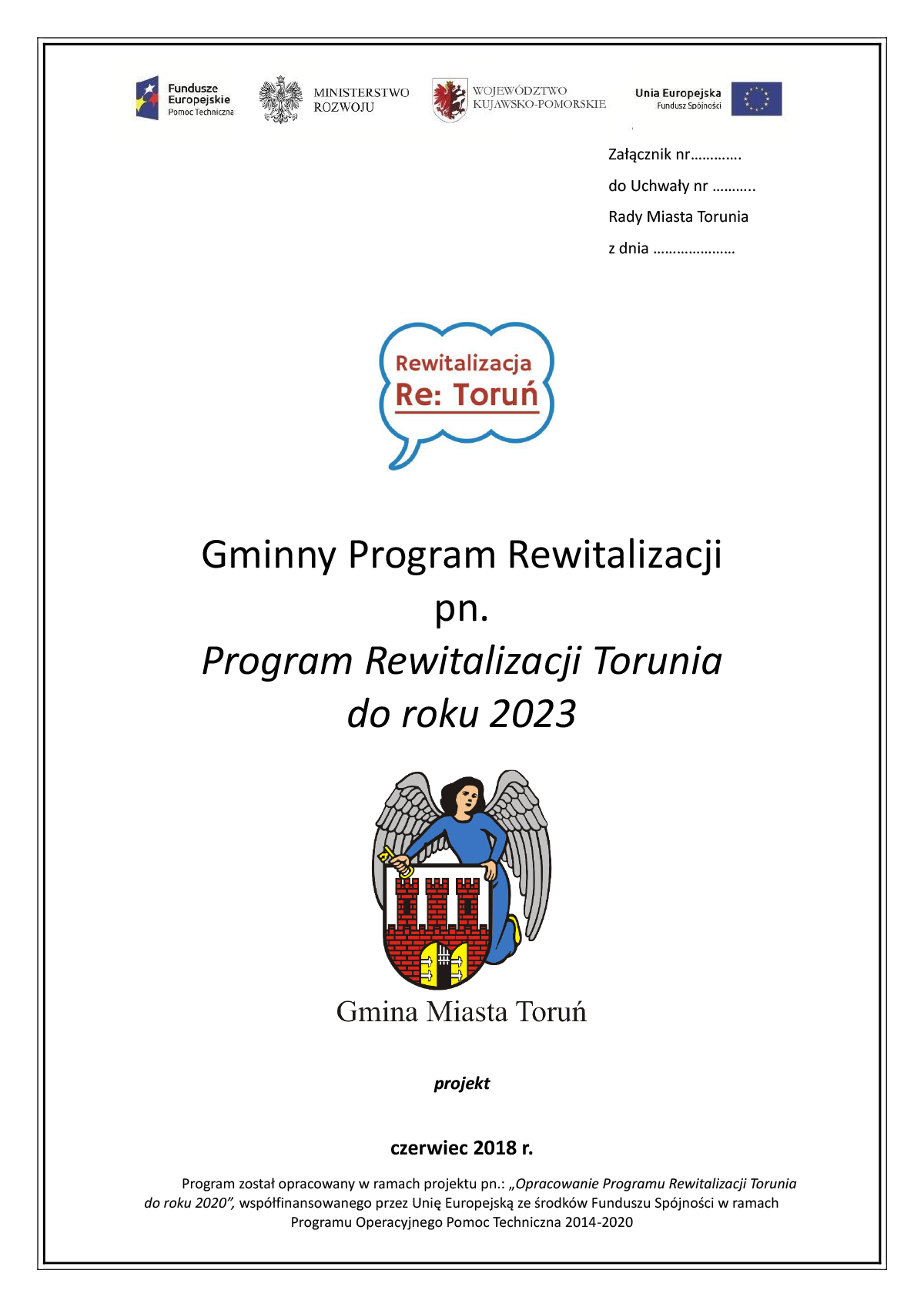 Program Rewitalizacji Torunia do roku 2023
