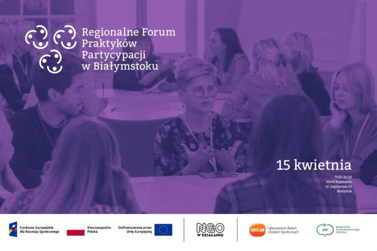 Aktualności: Regionalne Forum Praktyków Partycypacji w&nbsp;Białymstoku - ilustracja