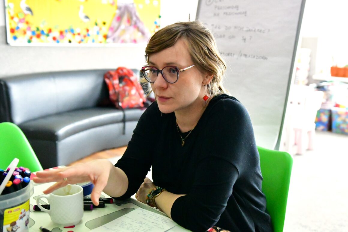 prowadząca warsztat Magda Jasińska